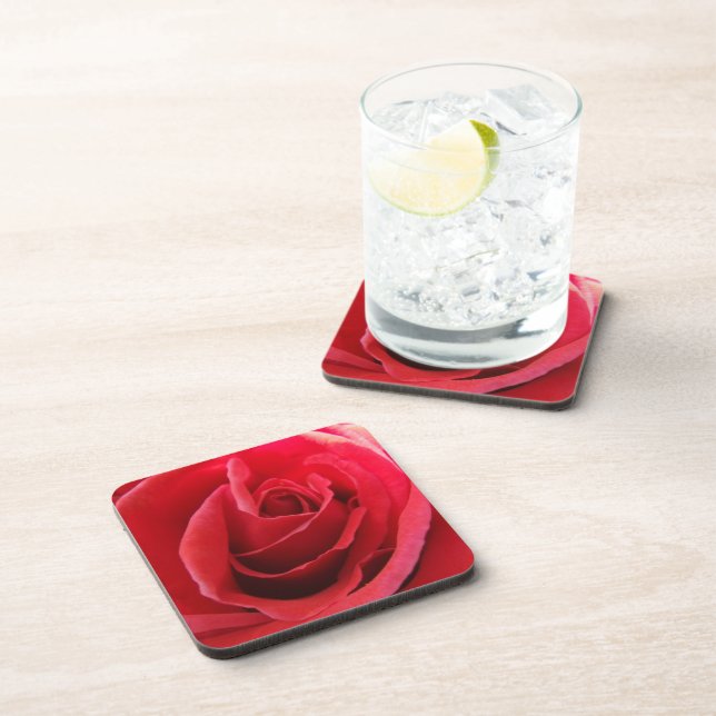 Red Rose Coasters (Right Side)
