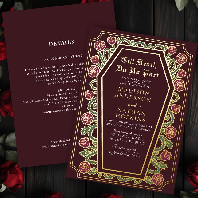 Red Rose Coffin Gothic Wedding All in one (Creator Uploaded)