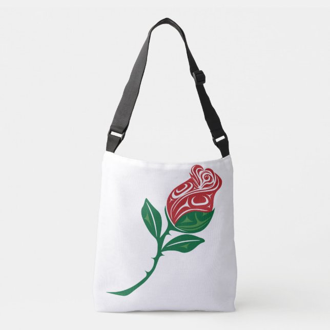 Red Rose Crossbody Bag (Front)