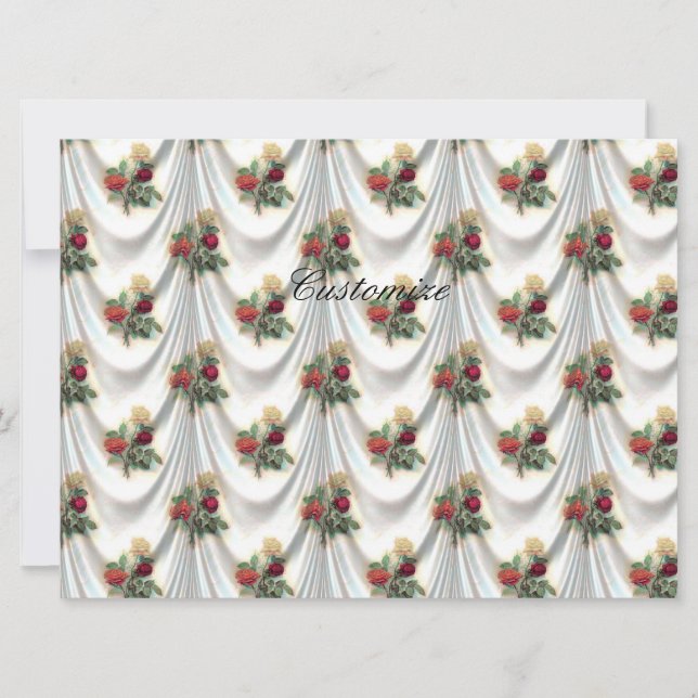 Red rose curtain Thunder_Cove (Front)