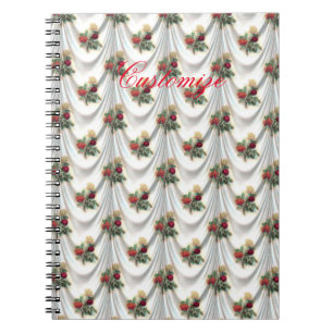 Red rose curtain Thunder_Cove Notebook