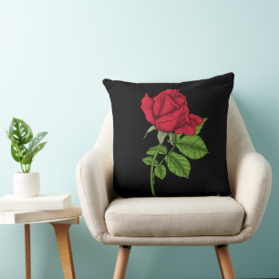 Red rose cushion