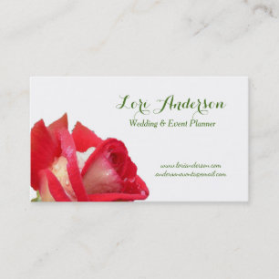 Red Rose Custom Business Card