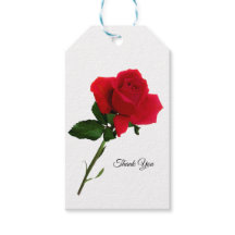Red Rose Customised Gift Tag