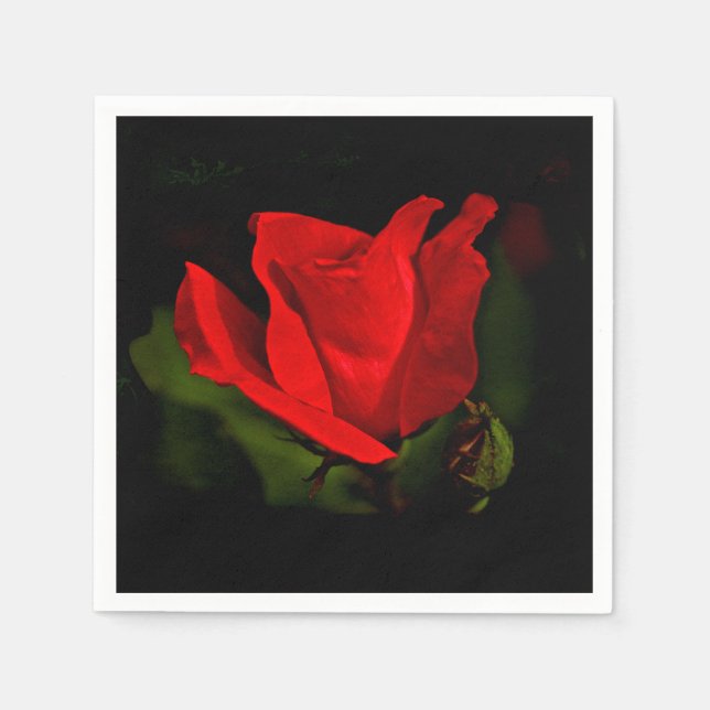 Red Rose - Dark Passion Napkin (Front)