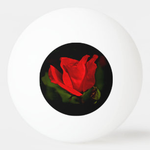 Red Rose - Dark Passion Ping Pong Ball