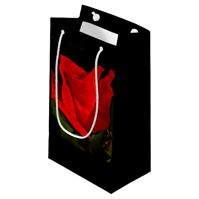 Red Rose - Dark Passion Small Gift Bag (Front Angled)