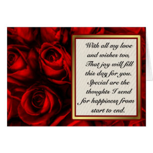 Red Rose Elegance - Customise inside text.