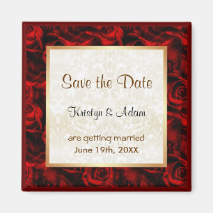 Red Rose Elegance Magnet