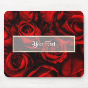 Red Rose Elegance Mouse Mat