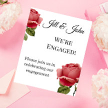 Red Rose Engagement Romantic Wedding