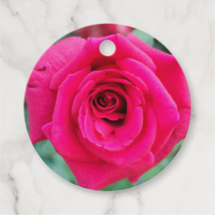 Red Rose Favour Tags