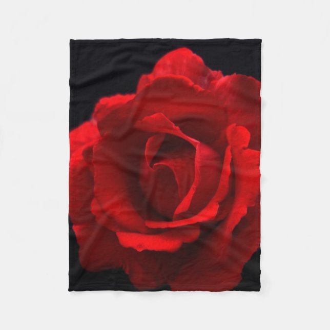 Red Rose fbcna Fleece Blanket (Front)