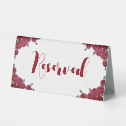 Red Rose Floral Wedding Theme