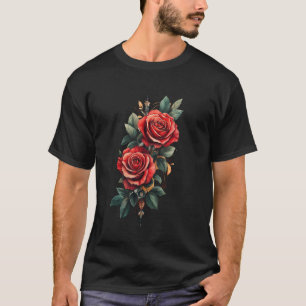Red Rose Flower Botanist Garden Flower Rose  1 T-Shirt
