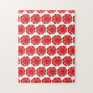 Red Rose Flower Frustrating Jigsaw Puzzle