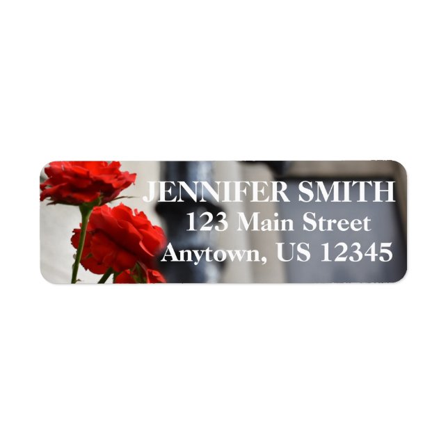 Red Rose Flower Gate Photography Personalised (Front)