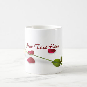 Red Rose Flower Mug