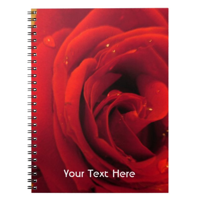 red rose flower notebook (Front)