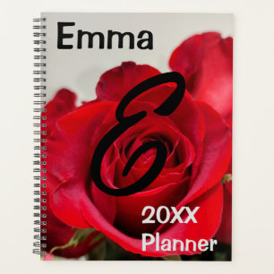 Red Rose Flower Photo Planner