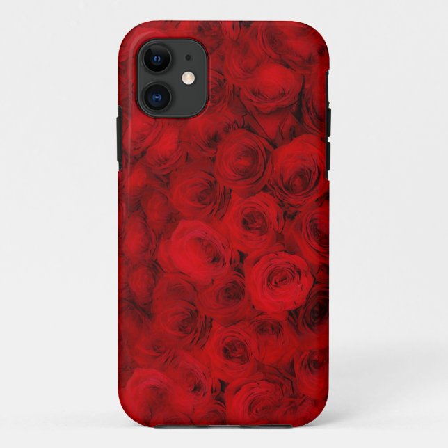 Red Rose Flower Roses Petals Phone Case (Back)