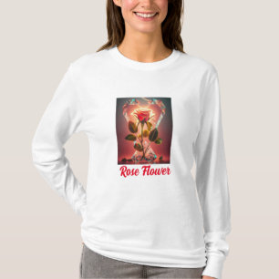Red Rose Flower  T-Shirt