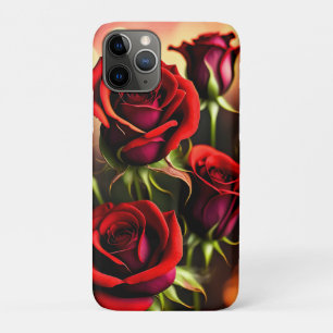 Red Rose Flowers Digital Artwork-58567 iPhone 11 Pro Case