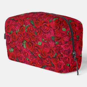 Red Rose Garden Floral Seamless Romantic Pattern Dopp Kit
