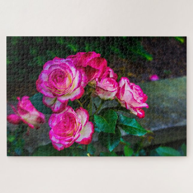 Red Rose Garden Jigsaw Puzzle (Horizontal)