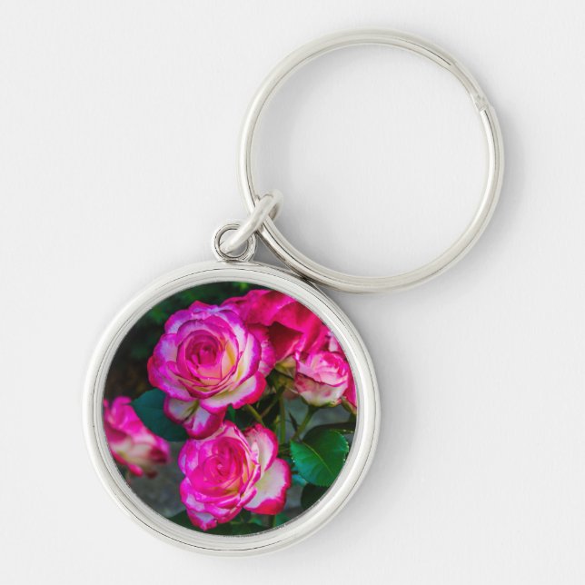 Red Rose Garden Key Ring (Front)