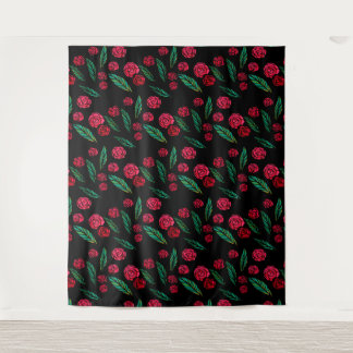 Red Rose Gardener Tapestry