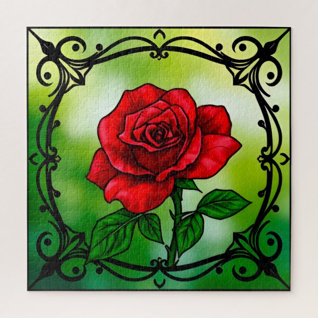 🌹 Red Rose Gift For Flower Lovers  Jigsaw Puzzle (Vertical)