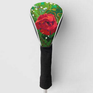RED ROSE  GOLF HEAD COVER