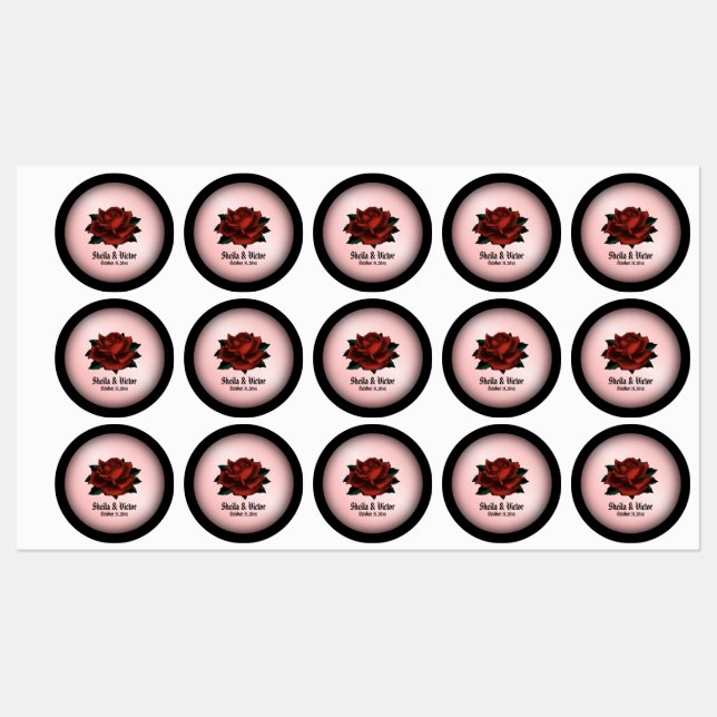 Red Rose Gothic Wedding Personal (Sheet)