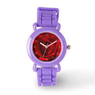 Red Rose Grey Numbers wacnm Watch