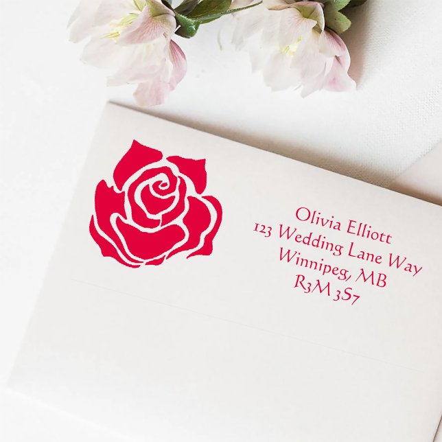Red Rose Ink Self-inking Stamp (Creator Uploaded)