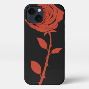 Red rose iPhone 13 case