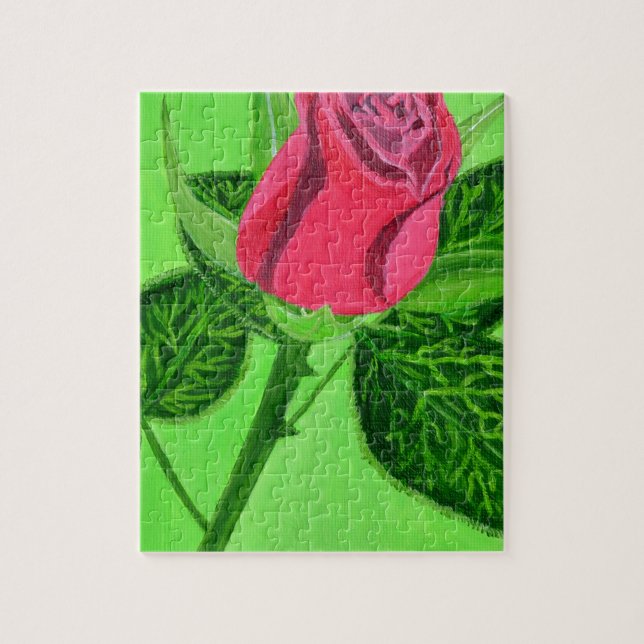 Red Rose Jigsaw Puzzle (Vertical)