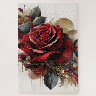 Red Rose Jigsaw Puzzle