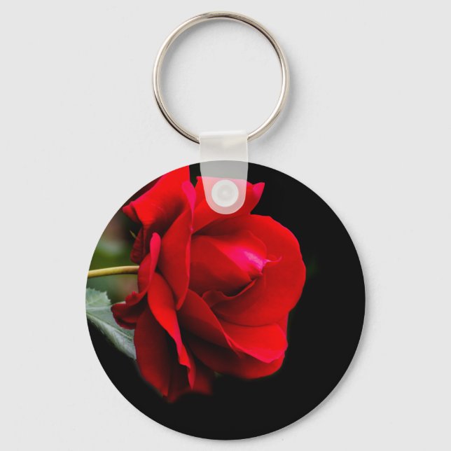 Red rose key ring (Front)