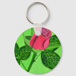Red Rose Key Ring