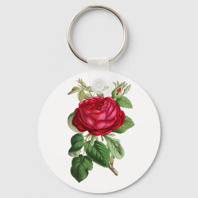 Red rose key ring (Front)