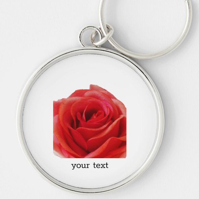 Red Rose Key Ring (Front)