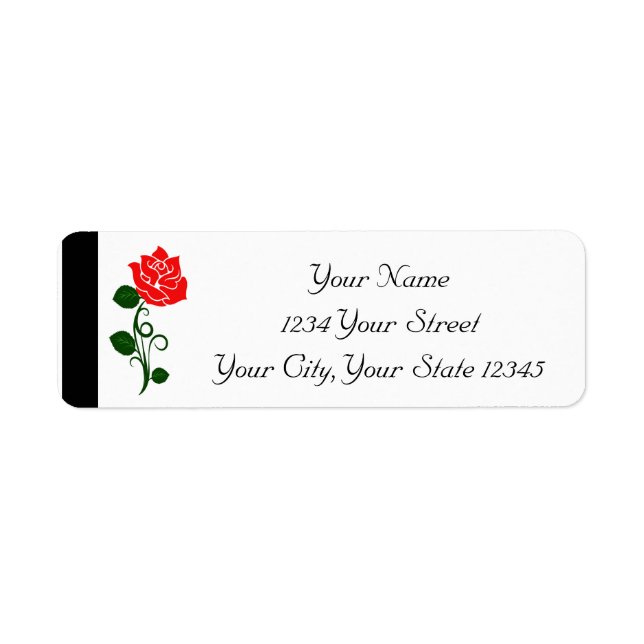 Red Rose Label (Front)