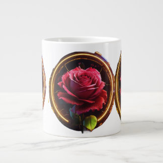 Red rose  large coffee mug