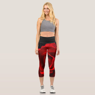 Red Rose lecapcn Capri Leggings