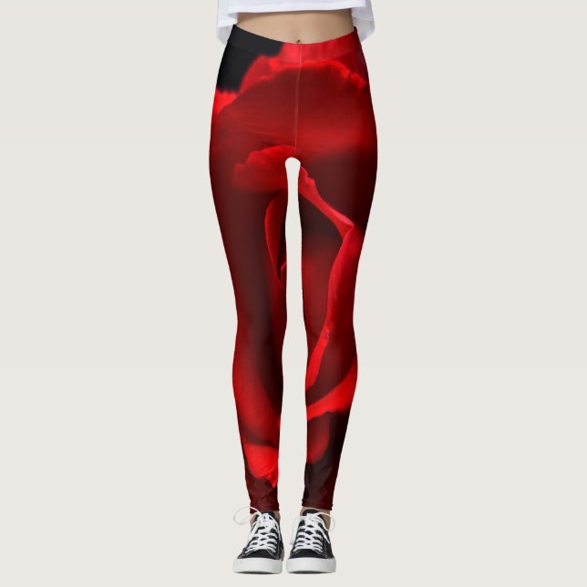 Red Rose lecnm Leggings (Front)