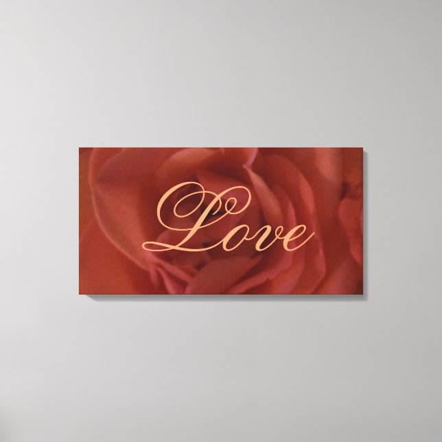 Red Rose Love Canvas (Front)
