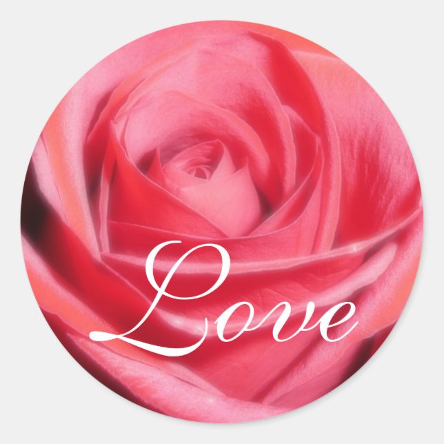 Red Rose love sticker (Front)