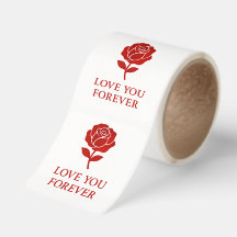 Red Rose Love You Forever Valentine Decor